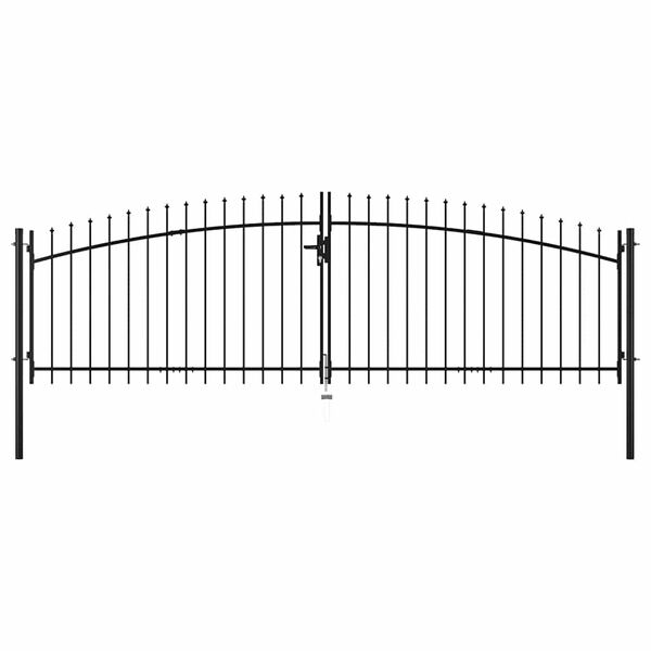 vidaXL Double Door Fence Gate Woerden with Spear Top 400x174.5 cm