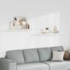 vidaXL Floating Wall Shelves 2 pcs White 120x23.5x3.8 cm MDF