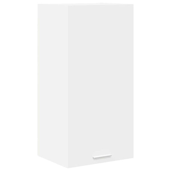 vidaXL Hanging Cabinet with Door White 40 x 31 x 80 cm Engineered Wood