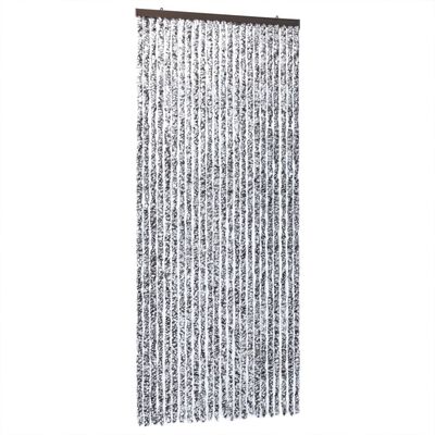 vidaXL Fly Curtain Brown and Beige 100x200 cm Chenille