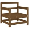 vidaXL Garden Chairs with Cushions 2 pcs Honey Brown Solid Wood Pine