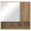 vidaXL Mirror Cabinet Artisan oak 59 x 17 x 55 cm Engineered wood