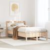 vidaXL Bed Frame without Mattress 75x190 cm Small Single Solid Wood Pine