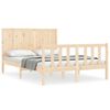 vidaXL Bed Frame without Mattress 140x190 cm Solid Wood Pine