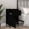 vidaXL Bedside Cabinets 2 pcs Black 40x35x70 cm
