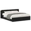 vidaXL Bed Frame with Storage Black 180 x 200 cm Engineered Wood