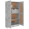 vidaXL Book Cabinet Concrete Grey 82.5x30.5x150 cm Engineered Wood