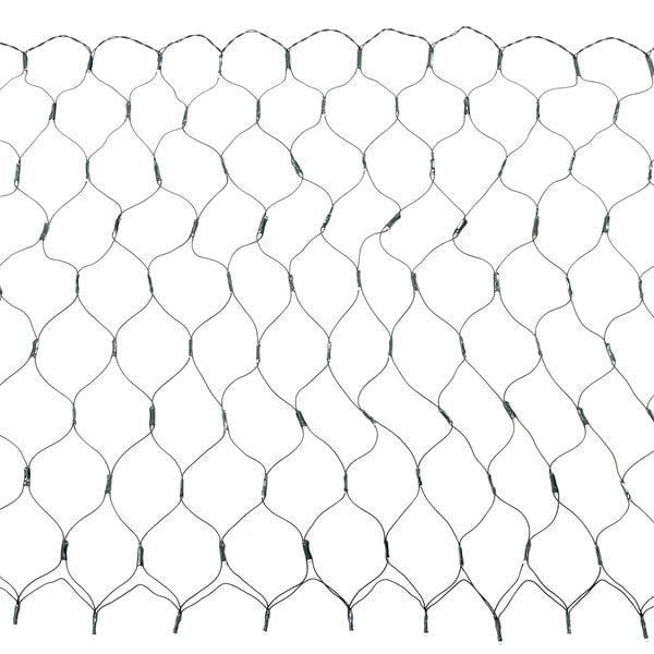 vidaXL Led Net Dark Green