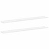 vidaXL Wall Shelves 2 pcs High Gloss White 100x9x3 cm