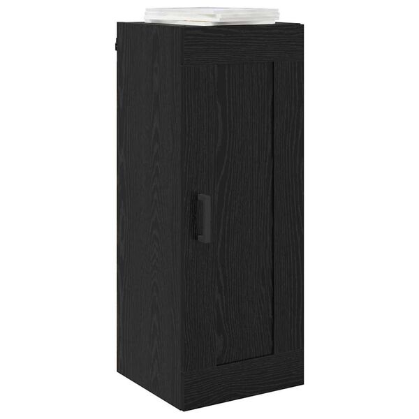 vidaXL Wall Mounted Cabinet Black Oak 34.5 x 34 x 90 cm