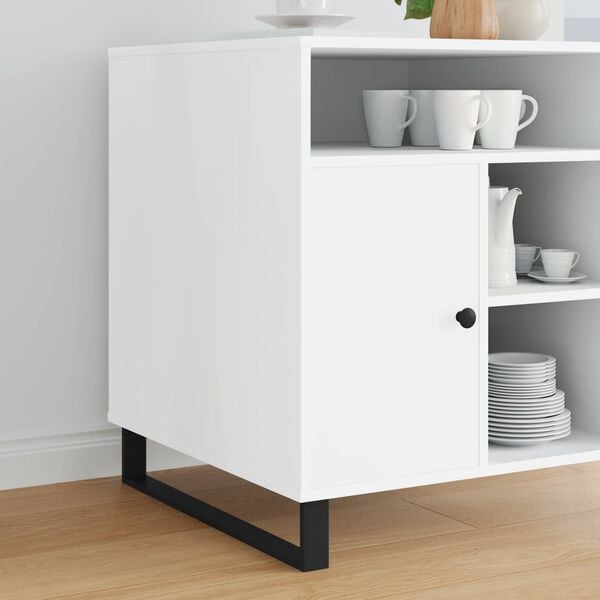 vidaXL Furniture Feet 2 pcs Black 59.6 x 4 x 10 mm Iron