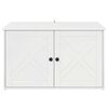 vidaXL Cat House Gloss White 85 x 55 x 50 cm Engineered Wood