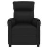 vidaXL Massage Recliner Chair Black Faux Leather