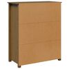 vidaXL Highboard Honey Brown 83x41,5x100 cm Solid Wood Pine