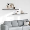 vidaXL Floating Wall Shelves 2 pcs Grey 120x23.5x3.8 cm MDF
