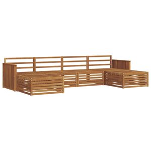 vidaXL Sofa Sets 6 pcs Natural Solid Acacia Wood