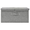 vidaXL Storage Box Fabric 50x30x25 cm Grey
