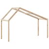 vidaXL Kids' Bed Roof 213x85.5x144.5 cm Solid Wood Pine