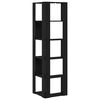 vidaXL Corner Bookcase Black oak 50 x 50 x 179 cm Engineered wood
