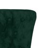 vidaXL High Back Chair Dark Green Velvet Button Design