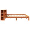 vidaXL Bookcase Bed without Mattress Wax Brown 180x200 cm Super King Solid Wood Pine