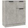 vidaXL Sideboard Concrete Grey 60x30x70 cm Engineered Wood