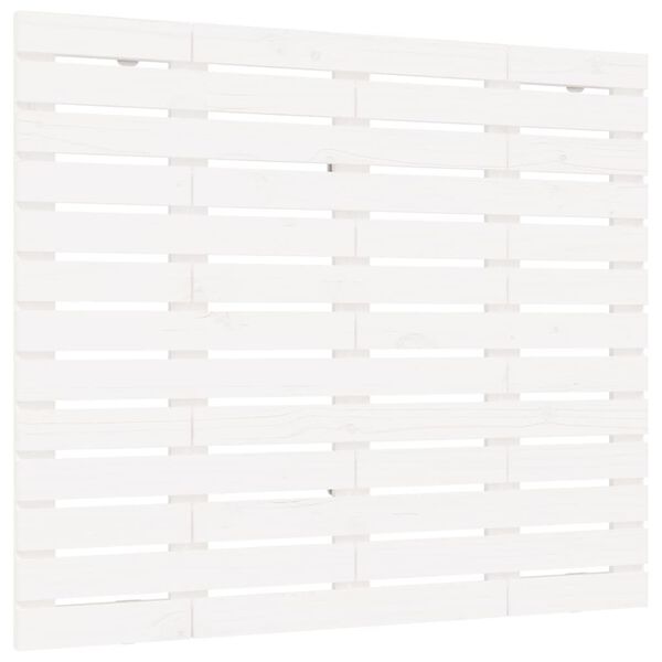 vidaXL Wall Headboard White 141x3x91.5 cm Solid Wood Pine