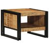 vidaXL Coffee Table 50x50x38 cm Solid Rough Wood Mango