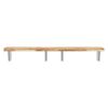 vidaXL Basin Shelf Wall Mounted Steel and Solid Wood Acacia