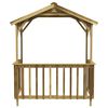 vidaXL BBQ Shed 163.5x93x210 cm Impregnated Pinewood