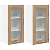 vidaXL Hanging Cabinet with Storage 2 pcs Artisan Oak 40 x 31 x 80 cm