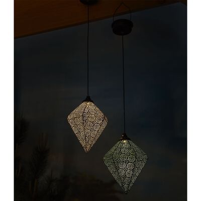 Luxform Solar LED Garden Hanging Light Oriental Myra Blue