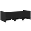 vidaXL Daybed with Drawers without Mattress Black 90x190 cm Single