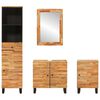 vidaXL Bathroom Sets with Drawer with Shelf Natural Solid Mango Wood