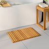 vidaXL Bath Mat Plain Brown 60 x 40 cm Wood