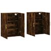 vidaXL Wall Mounted Cabinets 2 pcs Smoked Oak 69.5x34x90 cm