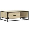 vidaXL Coffee Table Sonoma Oak 90x57x35 cm Engineered Wood and Metal