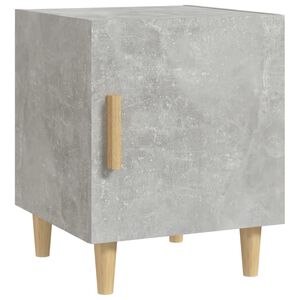 vidaXL Bedside Cabinet Concrete Grey Engineered Wood