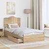 vidaXL Storage Bed with Drawer Sonoma Oak 90 x 200 cm Engineered Wood
