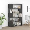 vidaXL Book Cabinet Room Divider Grey 100x24x155 cm Engineered Wood