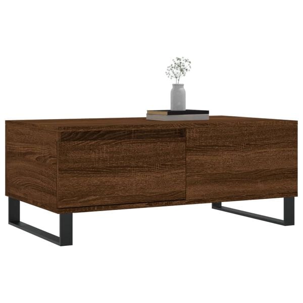 vidaXL Coffee Table Brown Oak 90x50x36.5 cm Engineered Wood