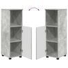 vidaXL Bathroom Cabinet with Storage Concrete Grey 30 x 35 x 95 cm