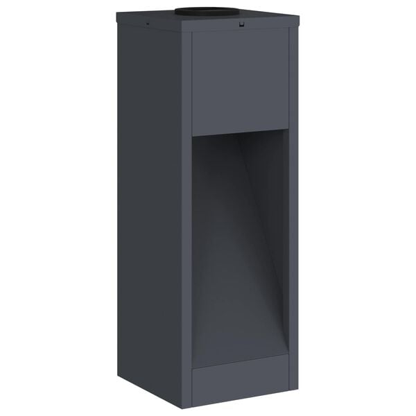 vidaXL Solar Led Pathway Light 2 pcs Anthracite Cold Rolled Steel