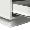 vidaXL Bedside Cabinet White 39 x 34.5 x 65 cm Engineered wood