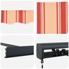 vidaXL Retractable Awning Yellow and Orange 300 x 250 cm