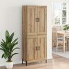 vidaXL Highboard 2 pcs Artisan Oak Engineered Wood