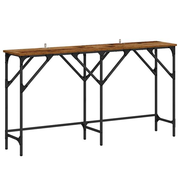 vidaXL Console Table Old Wood 140 x 29 x 75 cm Engineered Wood