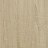 vidaXL Side Cabinet with Glass Doors Sonoma Oak 69x37x100 cm