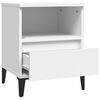 vidaXL Bedside Cabinet White 40x35x50 cm