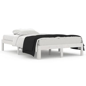 vidaXL Bed Frame without Mattress White 120x190cm Small Double